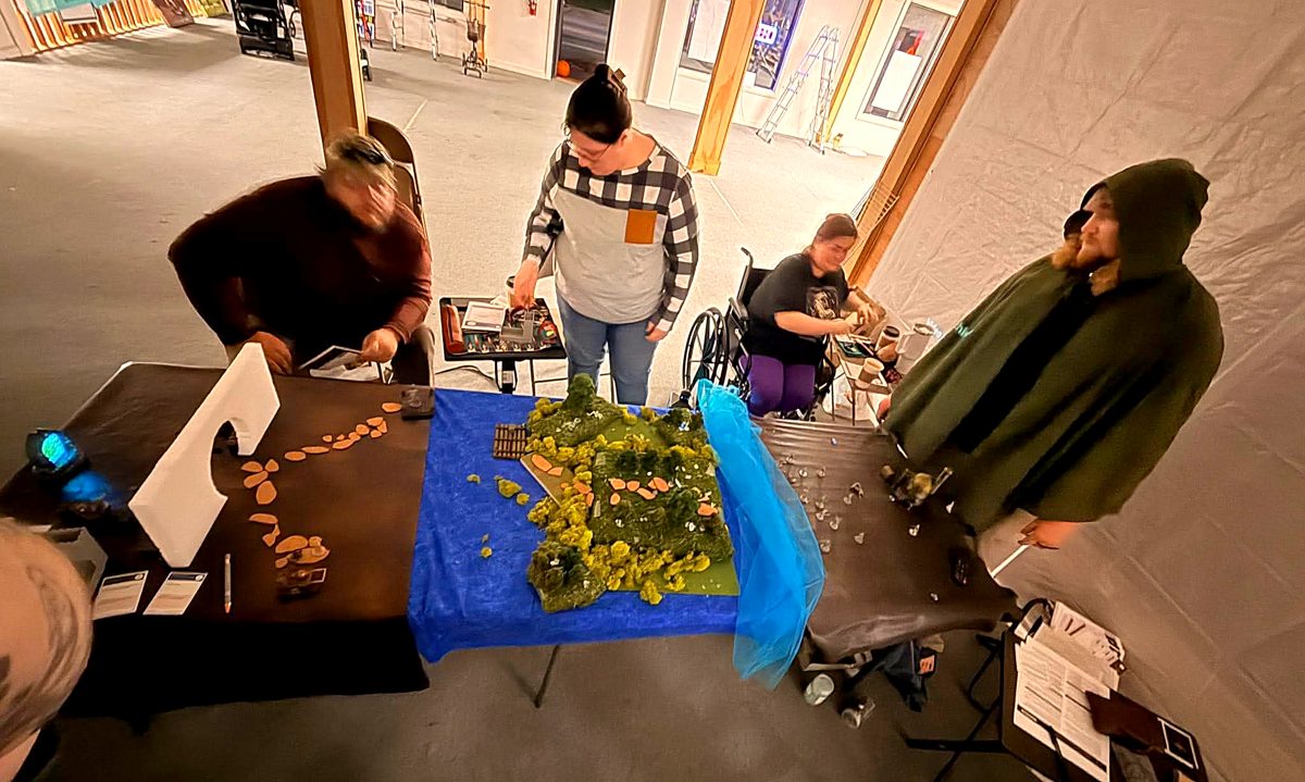 Heroes gathered around the table
